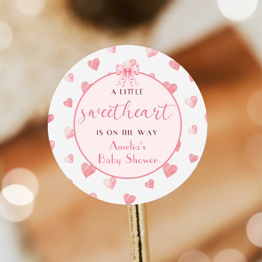 Sticker Baby shower de Saint-Valentin
