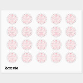 Sticker Baby shower de Saint-Valentin (Feuille)