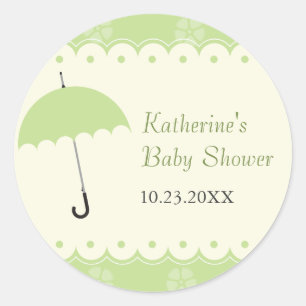Sticker Baby shower dentelle à cale