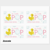 Sticker Baby shower en caoutchouc Pink (Feuille)