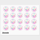Sticker Baby shower jumeaux (Feuille)
