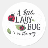 Sticker Baby shower Little Ladybug (Devant)