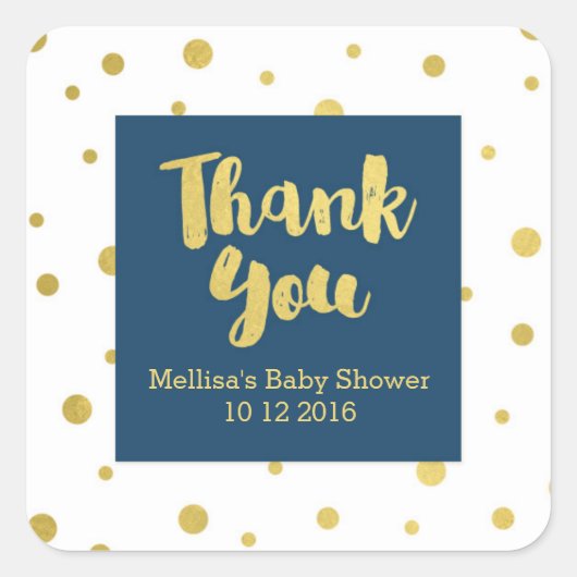 Sticker Baby shower Merci or Marine Favoriser (Devant)