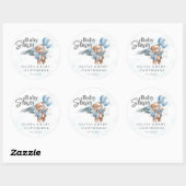 Sticker Baby shower moderne Teddy Bear Baby shower (Feuille)