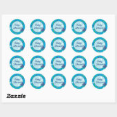 Sticker Baby shower nautique (Feuille)