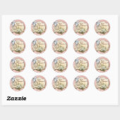 Sticker baby shower ou phoque - Princesse Féerie (Feuille)