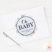 Sticker baby shower Party Faveur - Pois (Enveloppe)