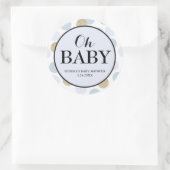 Sticker baby shower Party Faveur - Pois (Sac)
