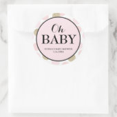 Sticker baby shower Party Faveur - Pois (Sac)