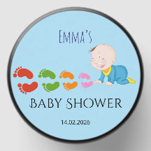 Sticker Baby shower personnalisé