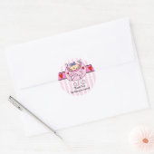 Sticker Baby shower pour fille de Pékin (Enveloppe)