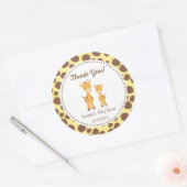Sticker Baby shower Safari Giraffe (Enveloppe)
