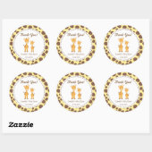 Sticker Baby shower Safari Giraffe (Feuille)