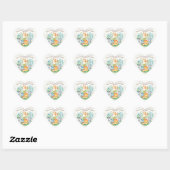 Sticker Baby shower Safari Jungle Animaux (Feuille)