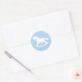Sticker Baby shower Silhouette Cheval Rocailleur B (Enveloppe)