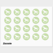 Sticker Baby shower Silhouette Cheval Rocailleur V (Feuille)