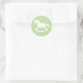 Sticker Baby shower Silhouette Cheval Rocailleur V (Sac)