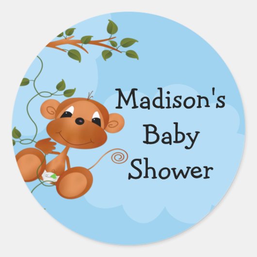 Sticker Baby shower singe (Devant)