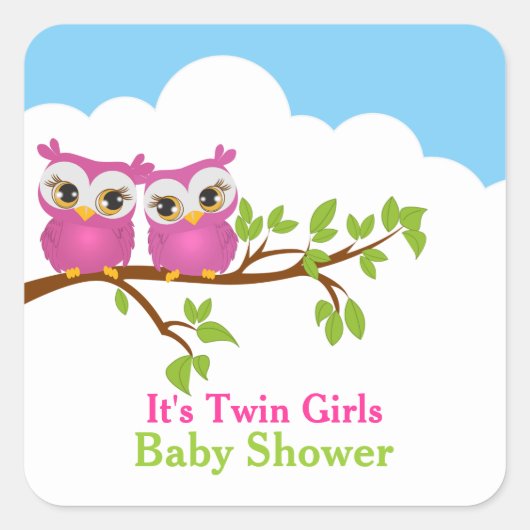 Sticker Baby shower Sticker (Voorkant)