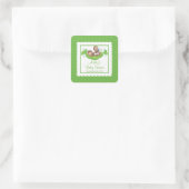 Sticker Baby shower Sweet Little Monkey Twins (Sac)