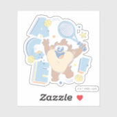 Sticker Baby TAZ™ Tennis Ace ! (Feuille)
