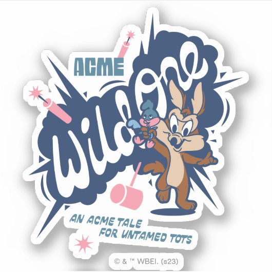 Sticker Baby WILE E. COYOTE™ - Wild One (Devant)