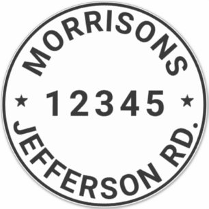 Sticker Bac de recyclage des ordures personnalisées Numé