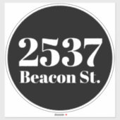 Sticker Bac de recyclage des ordures personnalisées Numéro (Feuille)