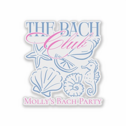 Sticker Bachlorette Côtière (Devant)