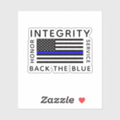 Sticker Back the Blue (Feuille)