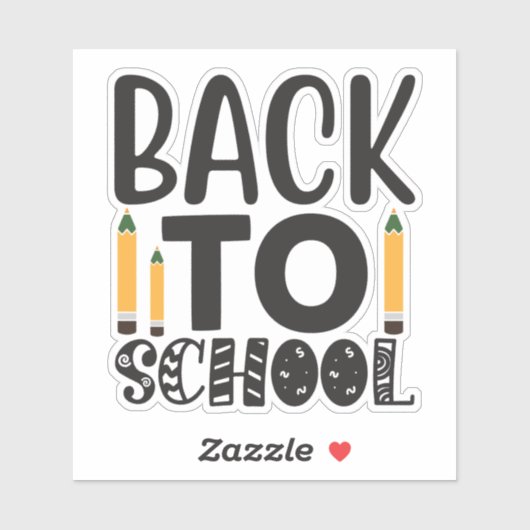 Sticker Back to school (Feuille)