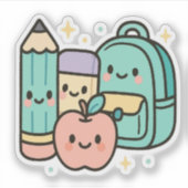 Sticker Back-to-School Cartoon Design (Devant)