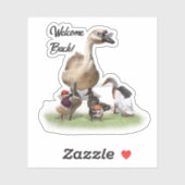 Sticker Back To School Ducks (Feuille)