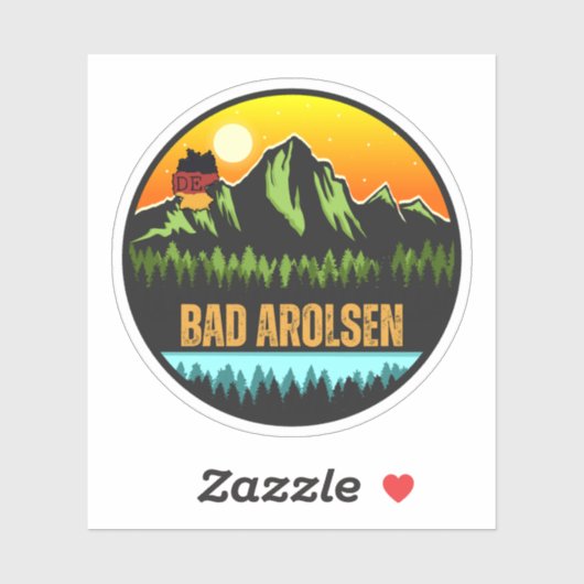 Sticker Bad Arolsen, Allemagne (Feuille)