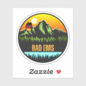 Sticker Bad Ems, Allemagne (Feuille)