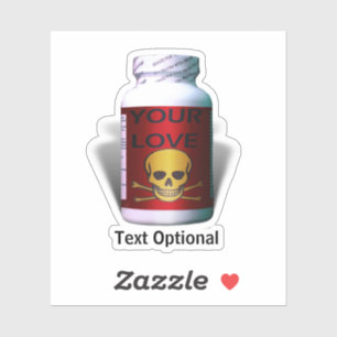 Sticker Bad Medicine Anti Valentine's Day