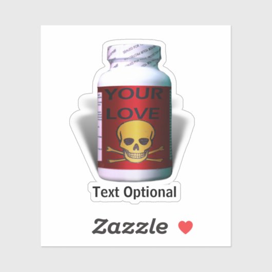 Sticker Bad Medicine Anti Valentine's Day (Feuille)