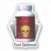 Sticker Bad Medicine Anti Valentine's Day (Devant)