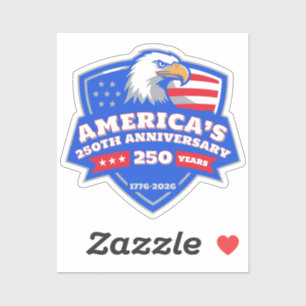 Sticker Badge Aigle Anniversaire 250 ans de l'Amérique Vin