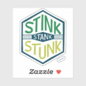 Sticker Badge Ça Pue Ça Pua (Feuille)