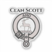 Sticker Badge de crête du clan écossais Scott (Devant)
