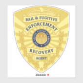 STICKER BADGE DE RÉCUPÉRATION ET DE RÉCUPÉRATION FUGITIVE (Feuille)