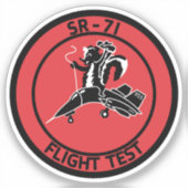 Sticker Badge de test en vol SR-71 (Recto)