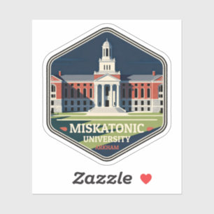Sticker Badge de voyage vintage de l'Université Miskatonic