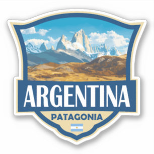 Sticker Badge Illustration Rétro Argentine