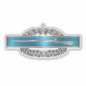 Sticker Badge Infantryman de combat avec l'étoile de comba (Devant)