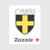 Sticker Badge Saint David (Pays de Galles/ Cymru) (Feuille)