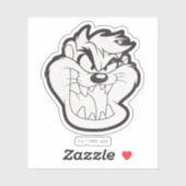 Sticker Badge TAZ™ Evil Grin (Feuille)