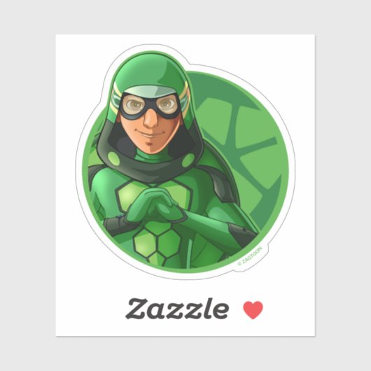 Sticker Badge vert Carapace (Feuille)