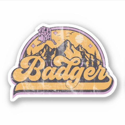 Sticker Badger, Alaska (Devant)